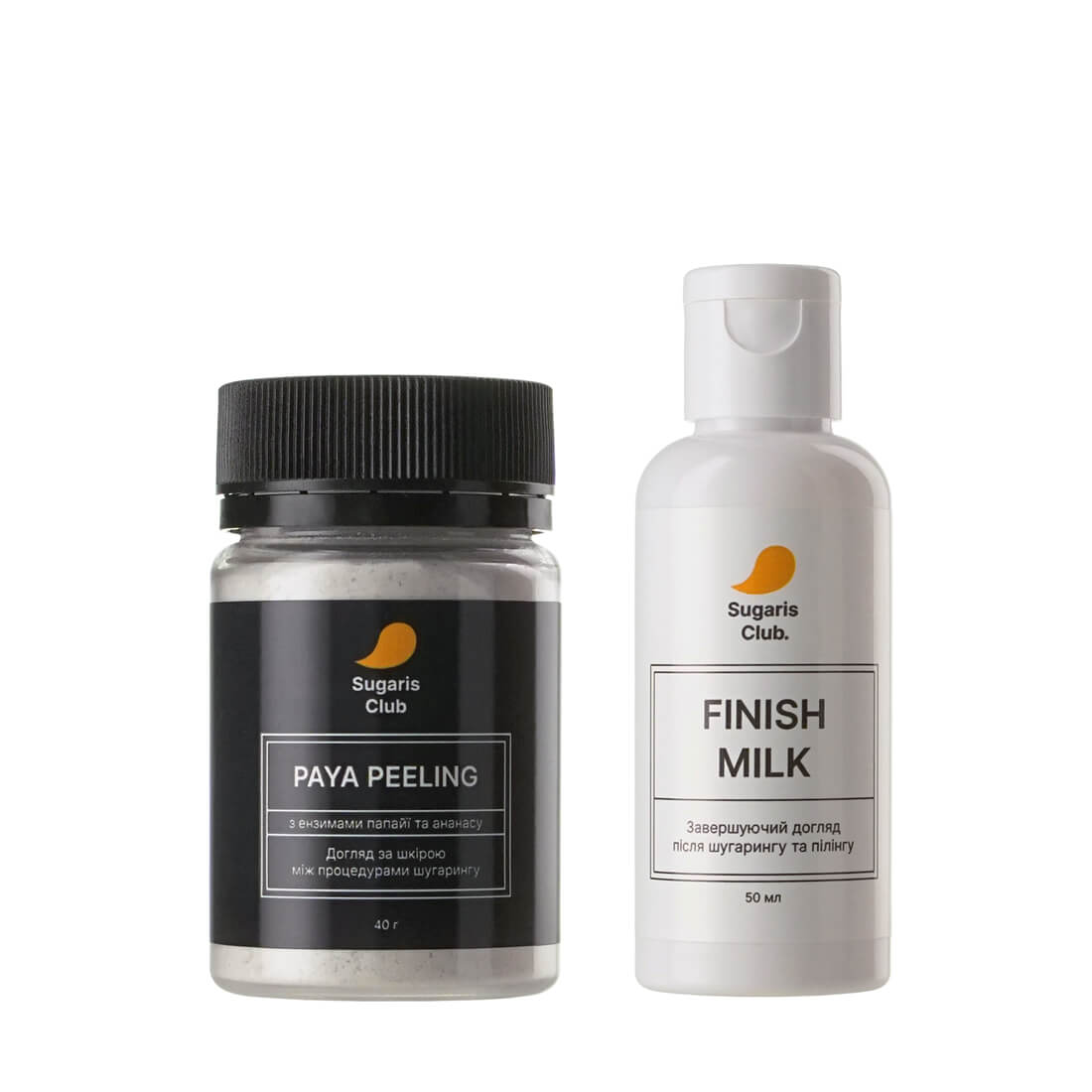 Комплект Paya Peeling + Finish Milk Mini для догляду між процедурами шугарингу в домашніх умовах