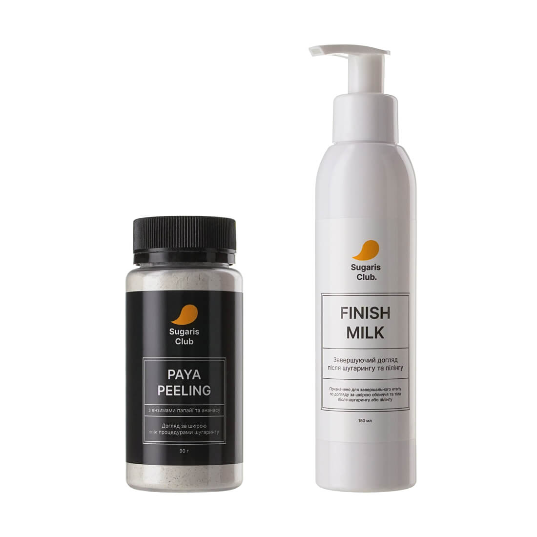 Комплект Paya Peeling + Finish Milk Original для догляду між процедурами шугарингу в домашніх умовах