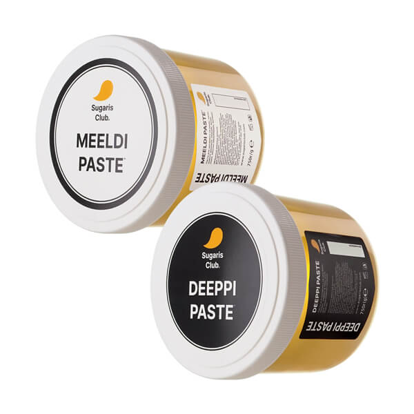 Комплект паст для шугарингу різнотипних чатин тіла в домашніх умовах